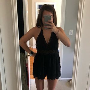 LF Black Romper